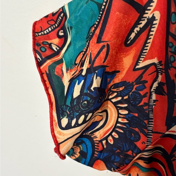 🆕Colorful Patterned Off-Shoulder Dress. Size XL. NWT. - Picture 7 of 14